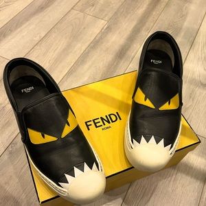 Fendi monster loafers